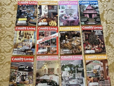 Vintage Country Living Magazine Lot 12 ~ 1986 1988 1989 Mixed Issues - Image 1 of 4