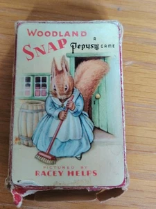 Vintage Woodland Snap Kartenspiel von Pepys. um 1960 komplett 44 Karten (KEIN Regelbuch) - Bild 1 von 17