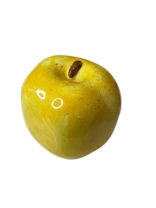 Keramik Apfel gelb dekorativ glänzend Made in Italy 2,5" hoch - Bild 1 von 6