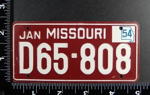 1953 Wheaties Cereal MISSOURI Miniature License Plate Type 2 (m53p0175) - Picture 1 of 2