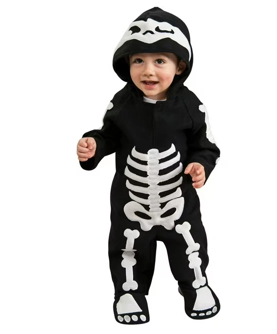 Disfraz de Mameluco Infantil Esqueleto Halloween Foto 1 de 2