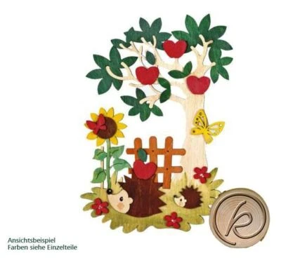 DRECHSLEREI KUHNERT Bastelset Fensterbild Herbst aus Holz zum Zusammenbauen Hobaku