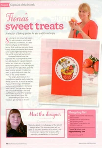Tennis Cupcake Cross Stitch Magazine Pattern - Durene Jones - Sweet Treat - Picture 1 of 2