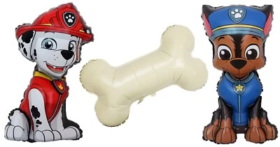 3 un. globos de lámina de aire Paw Patrol Chase Marshall Bone Nickelodeon TV fiesta regalo Foto 1 de 4