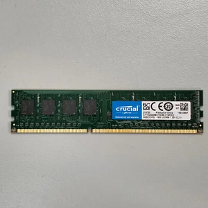 Crucial 8GB DDR3 RAM PC3-12800 1600MHz non-ECC Unbuffered CT102464BD160B.C16FED - Picture 1 of 4