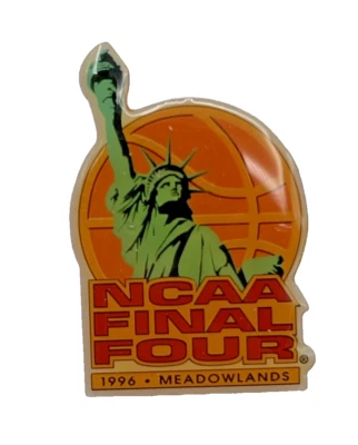 Vintage 1996 NCAA Final Four Meadowlands Enamel Pin Pinback Statue Of Liberty - Image 1 of 3