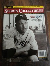 BECKETT SPORTS COLLECTIBLES MAGAZINE April 2001 Mickey Mantle