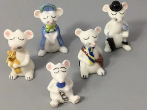 WADE TOWN MOUSE SET-COMPLETE MOUSE FAMILY WHIMSIE SET. SO CUTE! - Picture 1 of 12