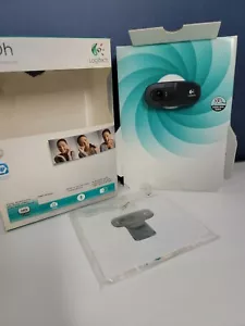 LOGITECH C270h HD Webcam Computer PC Video Camera Built in Mic + Headset Open - Picture 1 of 10