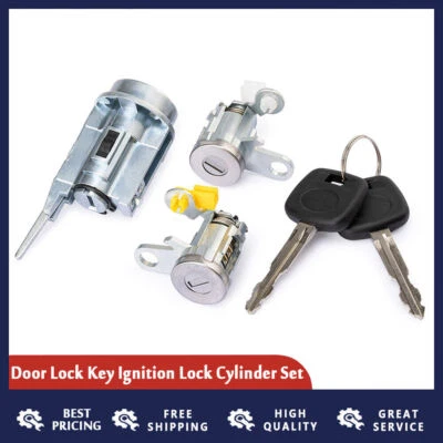 Door Lock Cylinder Set Kit with Keys Front LH&RH Fit for Toyota Tacoma 1995-2004 - Image 1 of 4