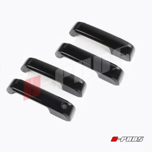 Cubierta de manija de 4 puertas para Ford 2017 18 19 20 21 22 F-250/350 color negro - Imagen 1 de 1