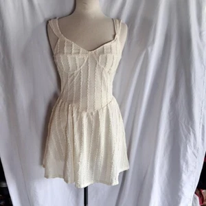 forever 21 White knitted dress size med womens brand new with tags polyester - Picture 1 of 6