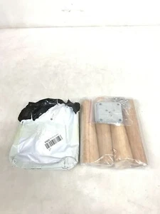 4 Stueck Moebelfuesse Holz 20cm Schraeg - Tischbeine Moebelfuesse Holz - Bild 1 von 6