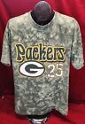 Vintage 90s NFL Green Bay Packers Dorsey Levens #25 Tie-Dye T-Shirt Size L