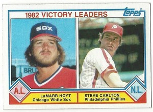 MLB 1982 VICTORY LEADERS 1983 Topps #705 NM-MT MLB LAMARR HOYT STEVE CARLTON