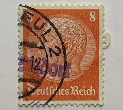 SELLO DE ALEMANIA 1933/1934 8C #404/420 CON SOBREIMPRESIÓN LOCAL ENDORF PÚRPURA Foto 1 de 3