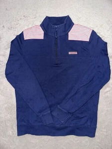 Vineyard Vines Damen Gr. Small marineblau 1/4-Reißverschluss Pullover Pulli Wal adrett - Bild 1 von 11