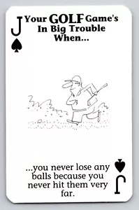 Intercambia tarjeta tu juego de golf está en grandes problemas cuando Dean Vietor Jack of Spades Green - Imagen 1 de 2