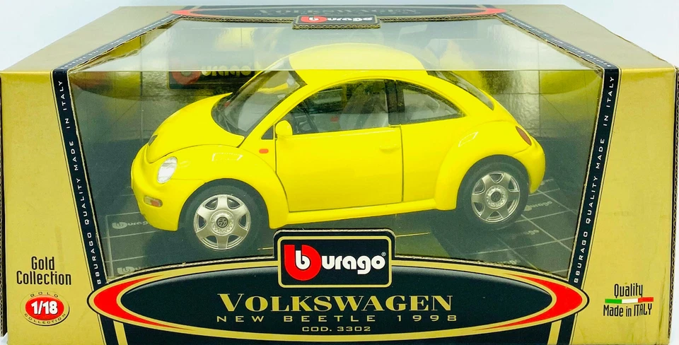 EBOND Modellino Volkswagen New Beetle - 1998 - Cod 3302 - 1:18 - Bburago - 0266 - Immagine 1 di 1
