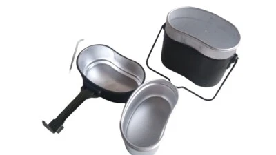 Gavetta originale Esercito Italiano 3 pezzi del 1975 ottima completa marcata - Immagine 1 di 4