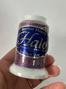 Glitter Superior Thread Sparkle Decorative Serger Machine Halo 370 Plum Crazy - Picture 1 of 3