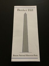 Bunker Hill Boston National Historical Park Brochure Pamphlet 