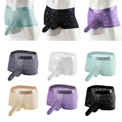 Men Sexy Boxer Briefs Underwear Sexy Elephant Nose Breathable Trunks Underpants✔ - Image 1 of 4