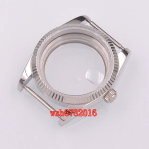 36mm PARNIS sapphire glass Watch Case Fit Miyota 8215 821A ETA2836 DG2813 - Picture 1 of 3