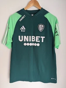 Leeds United 2022/23 green and white training top Medium - Picture 1 of 6