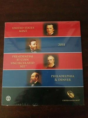 2011 🇺🇸  United States P&D Presidential Dollar UNC  USA Mint 8 Coin Set - Image 1 of 3