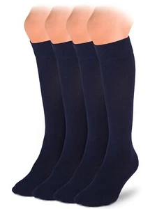 Knee High Cotton Socks for Kids Girls Boys & Toddlers Long School Uniform Soc... - Picture 1 of 7