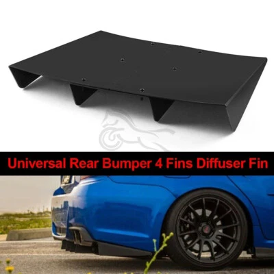 4 Shark Fin Rear Bumper Lower Diffuser Lip For Edge 99-04 Ford Mustang MDA US - Изображение 1 из 4