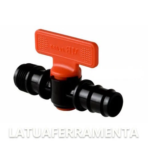 KIT 5 VALVOLINA, MINI VALVOLA PORTAGOMMA CON FILETTO MASCHIO TUBO 16X1/2"