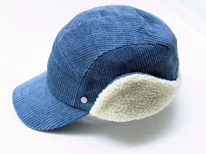 Paul Smith Herren Himmelblau Cord Lammfell Kappe Trapper Mütze Größe: M oder L R - Bild 1 von 9