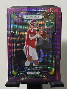 Prizm Draft Picks 2024 Rated Prospects DILLON GABRIEL RC Purple Prizm 197 Oregon - Imagen 1 de 6