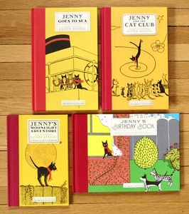 Lot 4 JENNY AND THE CAT CLUB Series Books Esther Averill New York Review HB VGC - Imagen 1 de 2