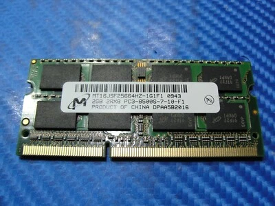 Macbook A1278 Laptop Micron 2GB Memory PC3-8500S-7-10-F1 MT16JSF25664HZ-1G1F1 #1 - Image 1 of 3