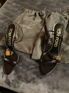 Size 41 Tom Ford Black  Platform Sandals with Dust Covers…. - Picture 1 of 7