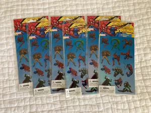 Marvel Spider-sense Spider-man Lot of 6 Stickers Packs Never Opened - Bild 1 von 2