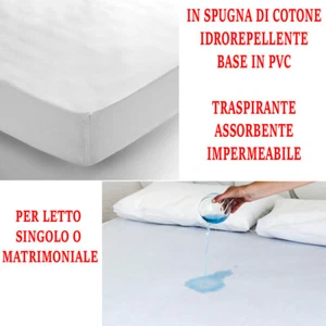 Hygienic Waterproof Cotton Sponge & PVC Sanitary Bed Mattress Cover 3019 - Picture 1 of 1