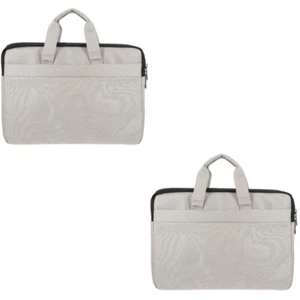 2 Pieces Inner Velvet Computer Bag Miss Tote Bags for Laptops Quilted Sleeve - Photo 1/12