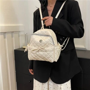 PU Leather Women's Backpack Large Capacity School Backpack Students - Picture 1 of 16
