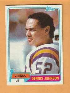 Dennis Johnson Minnesota Vikings 1981 Topps #37 USC Trojans 9 anni - Foto 1 di 2