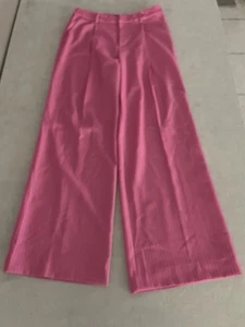 SEROYA Messi Pants Pink/White Stripe Pants Size S - Picture 1 of 9