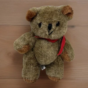WINDSOR Mini Bear Russ Berrie and Co Plush Stuffed Animal Brown Vintage Fur - Picture 1 of 8