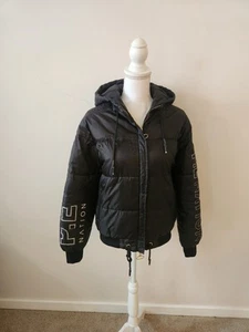 P.E Nation Puffer Jacket Coat Black Womens Excellent Condition Size XS Zip Up - Bild 1 von 13