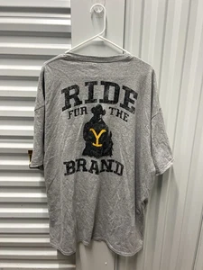 Camisa gráfica gris Yellowstone Ride for the Brand Paramount Pictures 3XL - Imagen 1 de 6