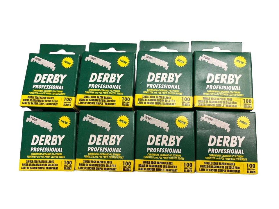 Derby Professional Single Edge Razor Blades, 8 Packs of 100 Count (800 Total) - Image 1 of 2