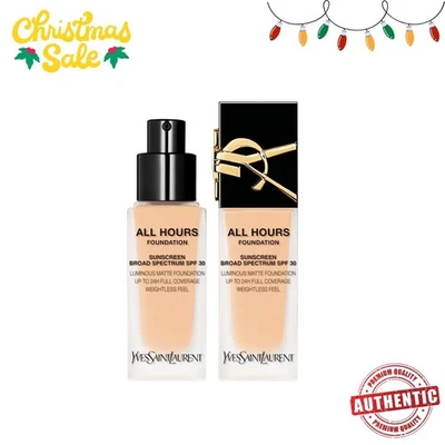 YSL All Hours Luminous Natural Matte Foundation 24H Longwear SPF 30, LC1 - Image 1 of 4