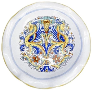 Deruta Raffaellesco italienische Keramik Fuß Standfuß Kompott Schüssel Servierschale 8" - Bild 1 von 7